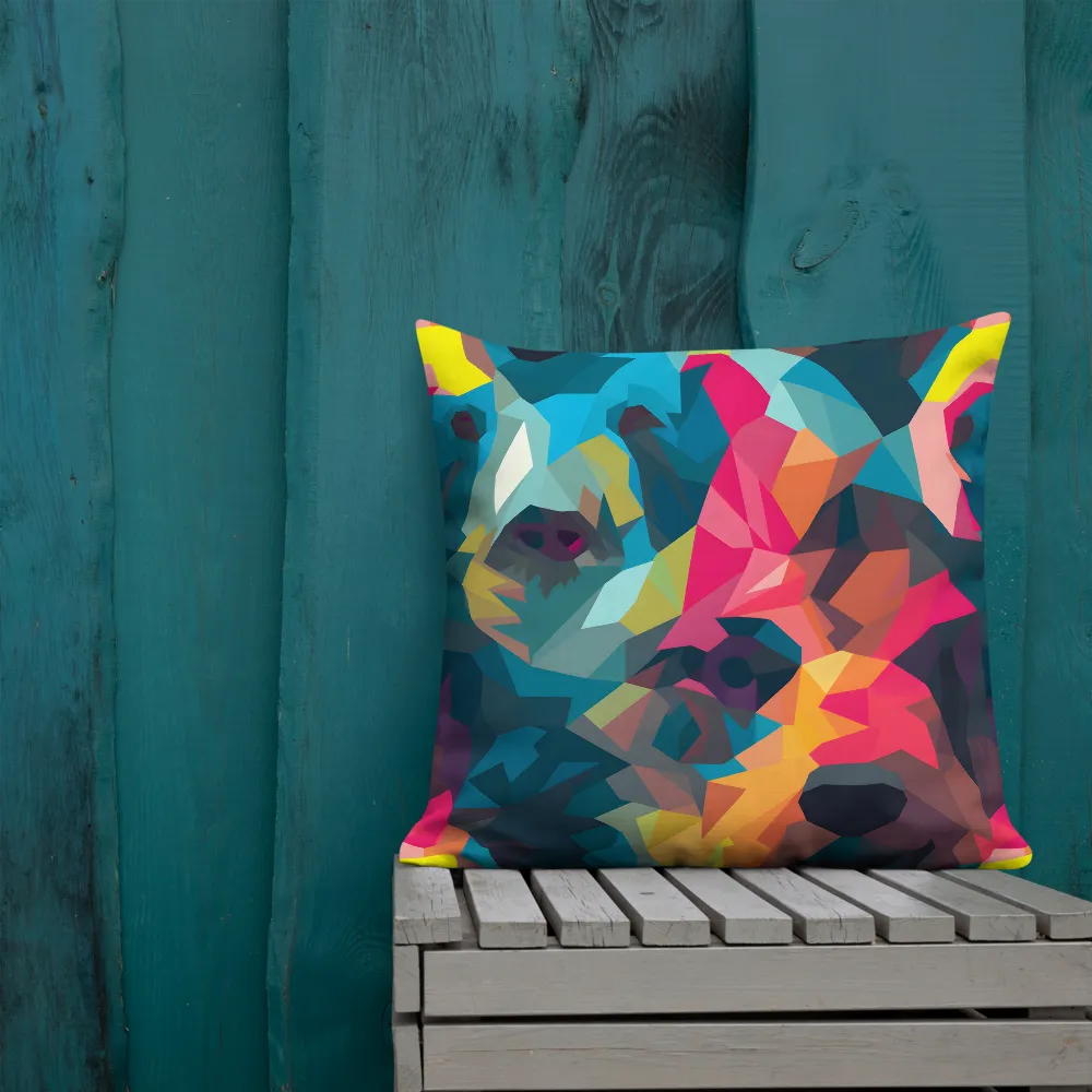 The Colorful Essence of Bears | Pillow & Pillow Case | Multiple Sizes