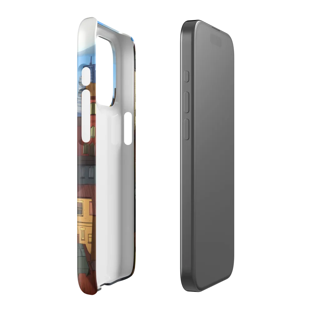Urban Symphony: A Colorful Cityscape | Phone Case |  15 Pro | Snap Case | Glossy