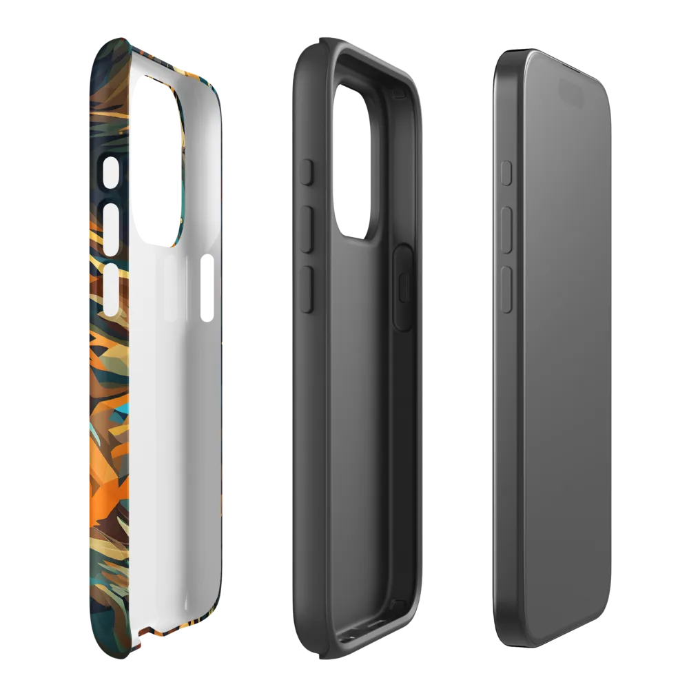 Wild Symphony: Abstract Tigers | Phone Case |  15 Pro | Tough Case | Matte
