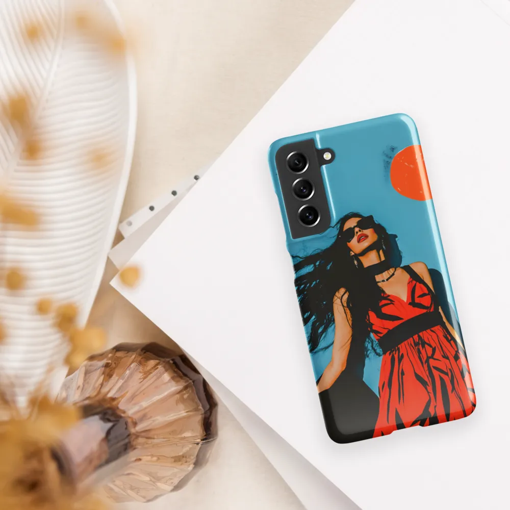 Turquoise Sun — Woman in Red Dress