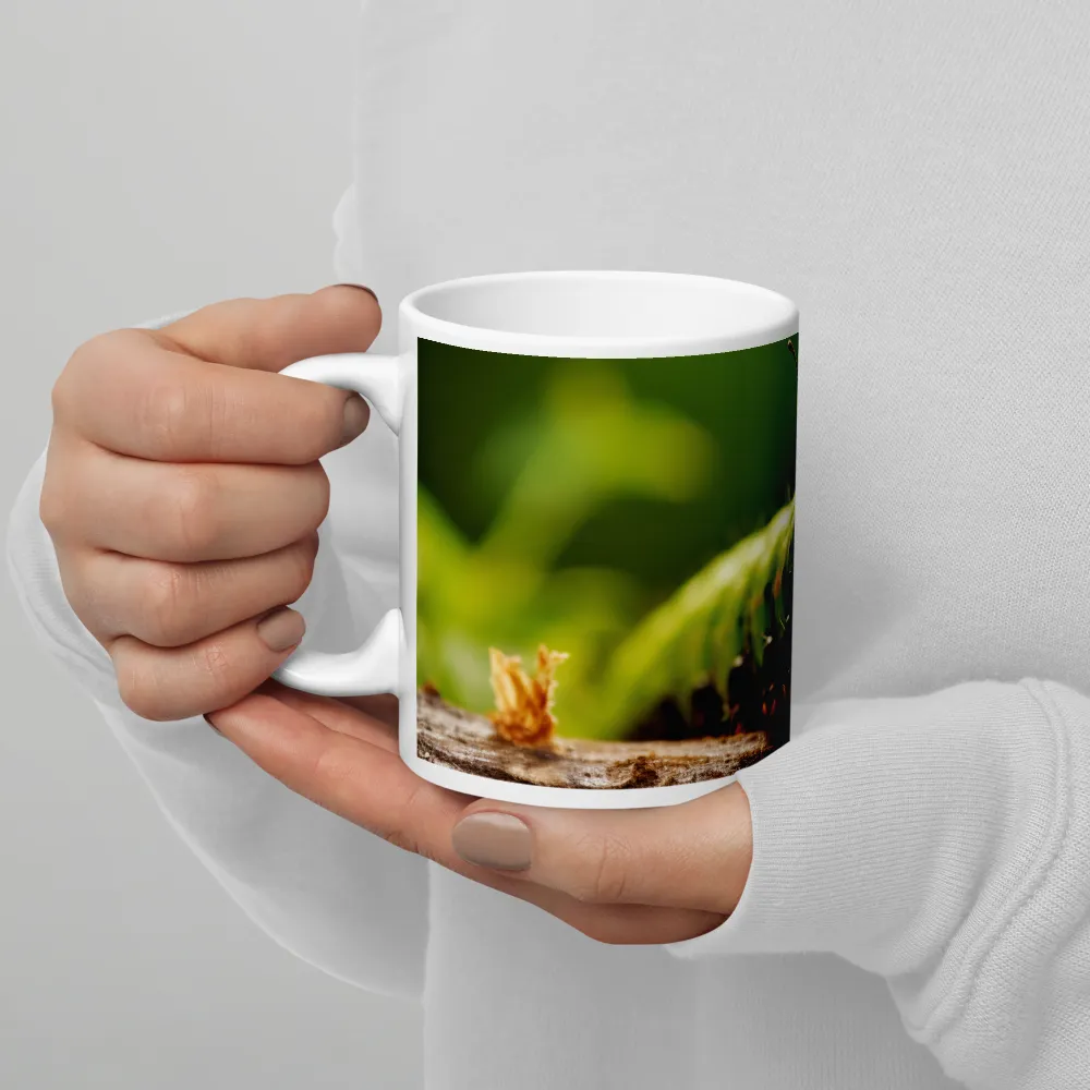 A Caterpillar's Luminous Journey | Mug with White inside | 11 oz