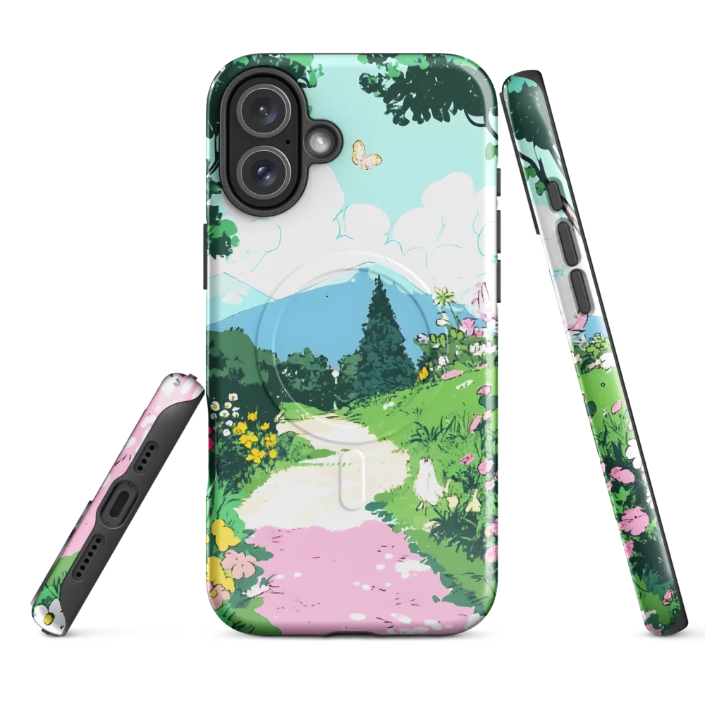 A Serene Journey Through Nature | Phone Case |  16 Plus | MagSafe® Tough Case | Glossy