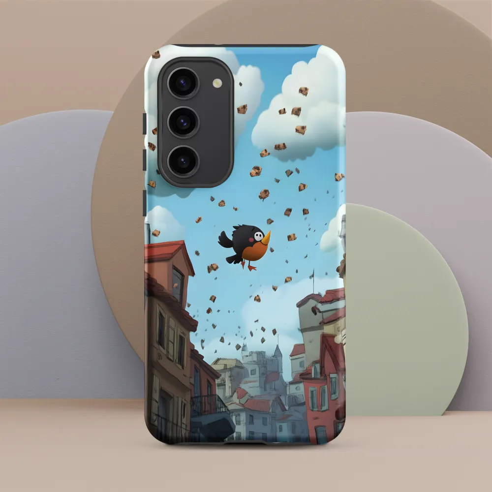 A Whimsical Flight Through Bread and Sky