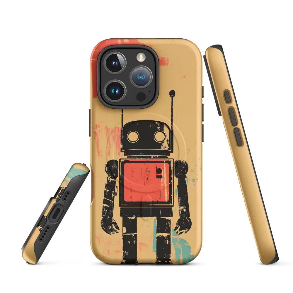 The Retro Robot | Phone Case |  16 Pro | MagSafe® Tough Case | Matte