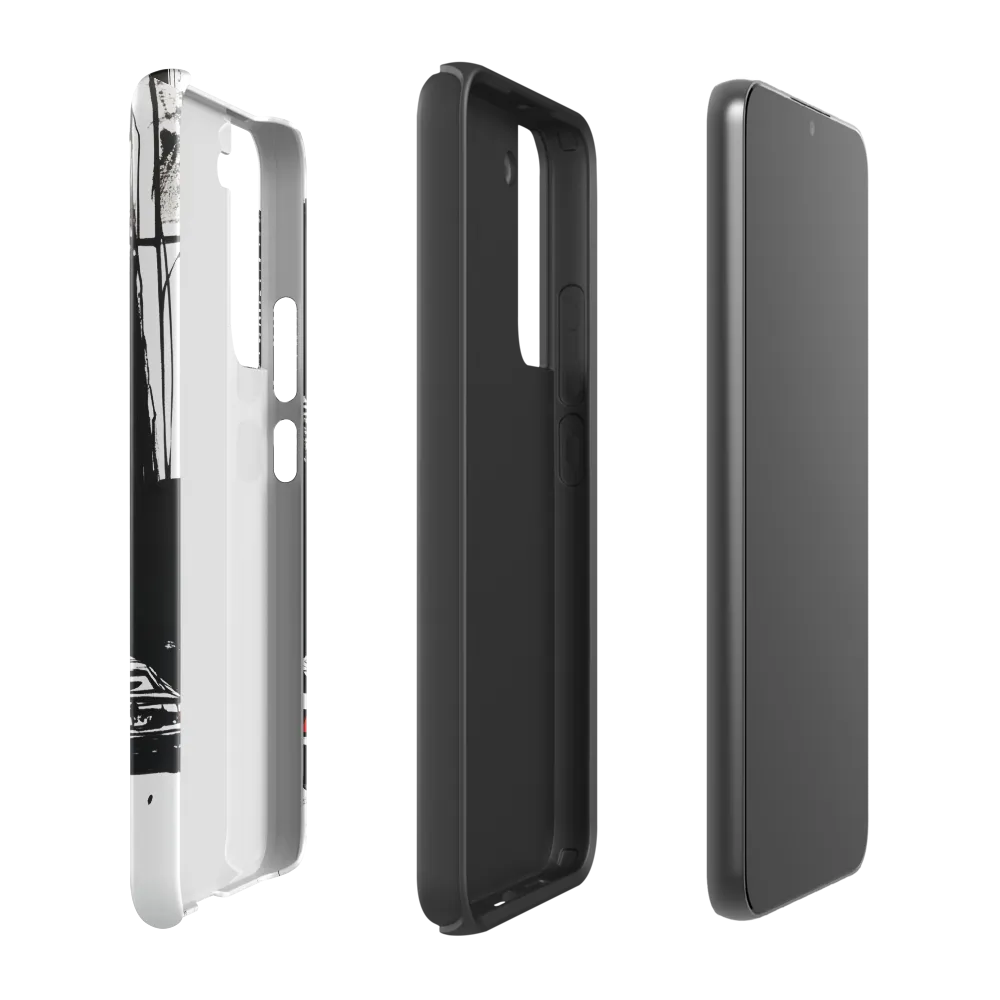 Urban Pulse: A Monochromatic Journey | Phone Case |  S22 Plus | Tough Case | Glossy