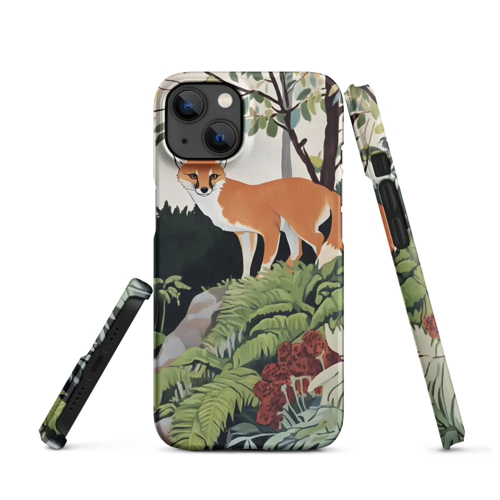 Whispers of the Forest: An Illustrated Fox | Phone Case |  13 | Snap Case | Matte