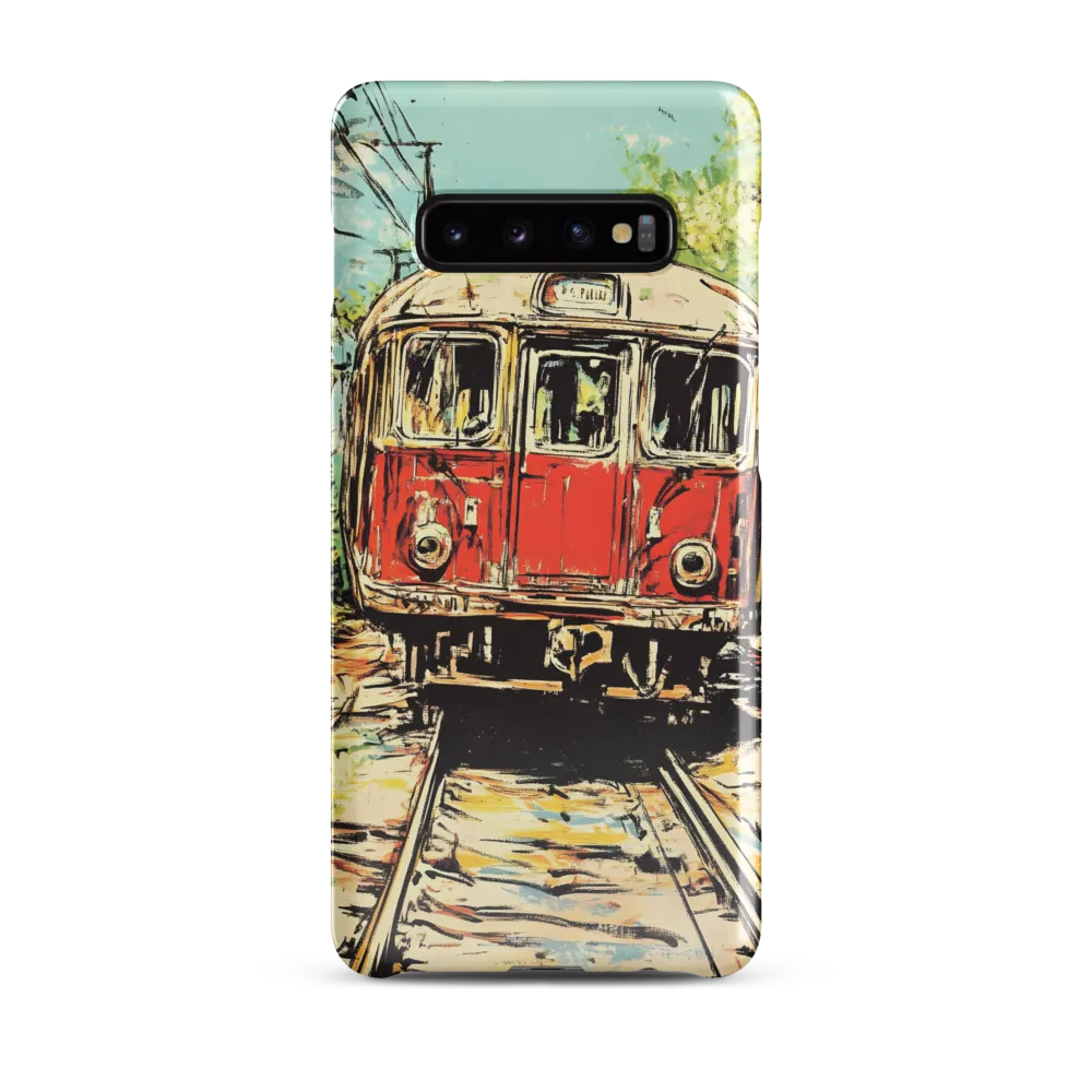 Echoes of Transit: A Train's Journey | Phone Case |  S10 Plus | Snap Case | Glossy