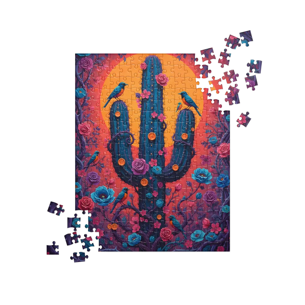 Blooming Saguaro 
 Jigsaw Puzzle