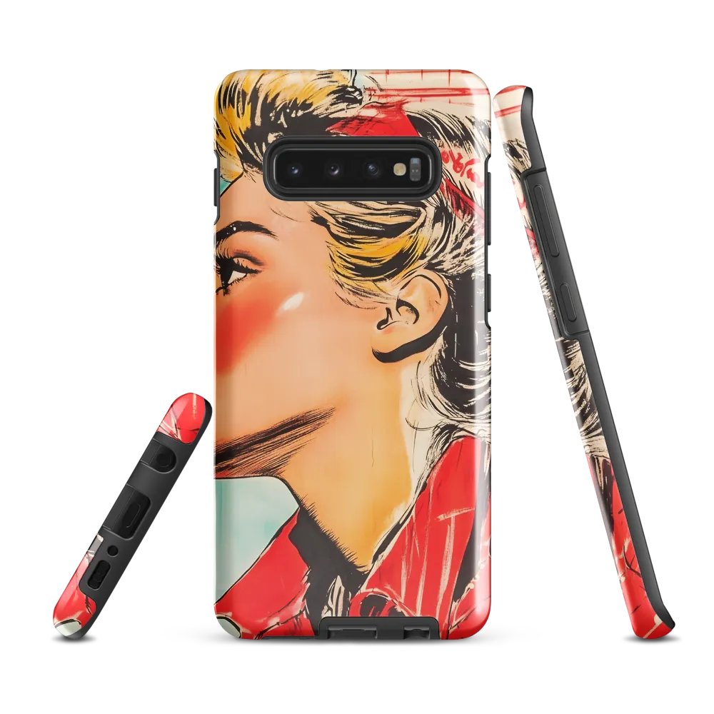 Empowered Elegance: A Pop Art Portrait | Phone Case |  S10 Plus | Tough Case | Glossy