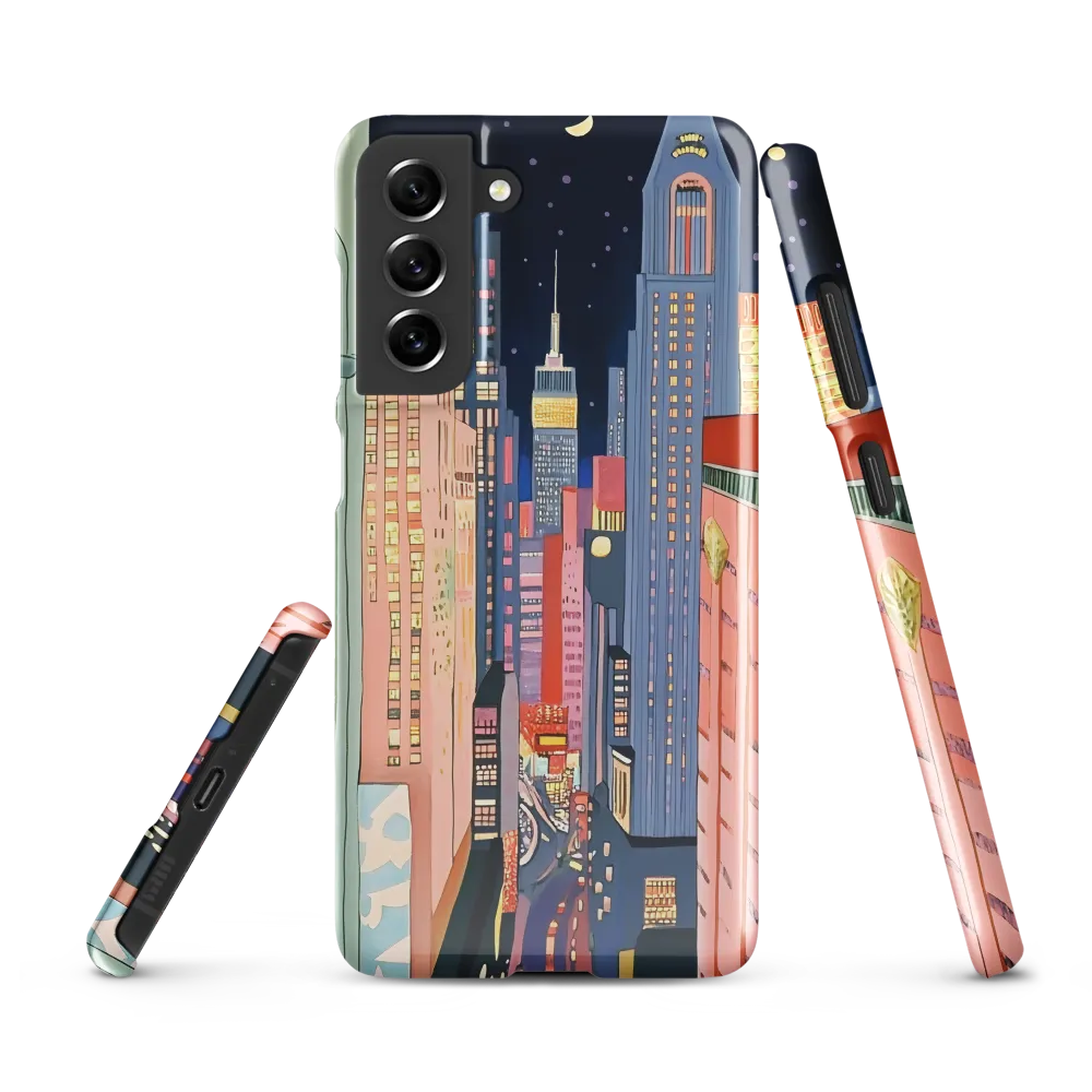 Urban Dreamscape: A Pop Art Night | Phone Case |  S21 FE | Snap Case | Glossy