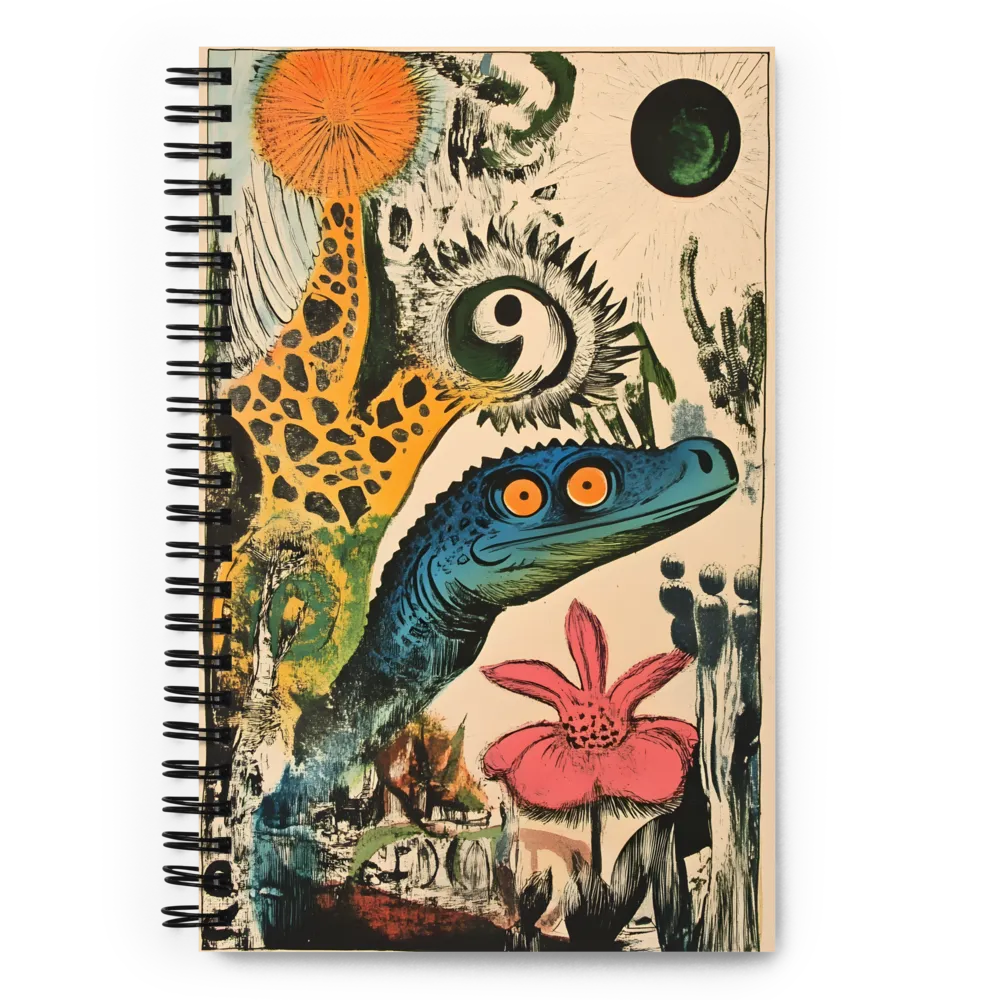 Whimsical Creature Encounter | Spiral Notebook