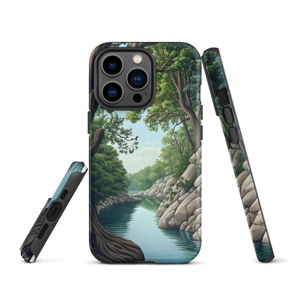 Tranquil Reflections: A Serene River Landscape