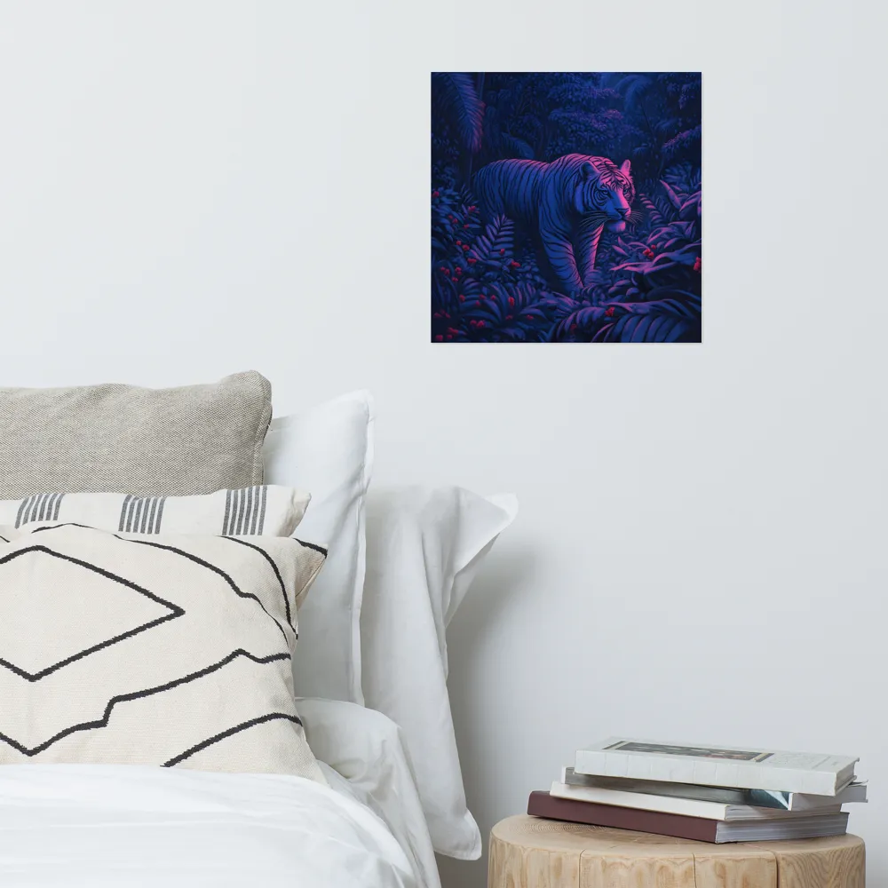 Mystic Prowler: The White Tiger in the Jungle | Poster | 16″×16″