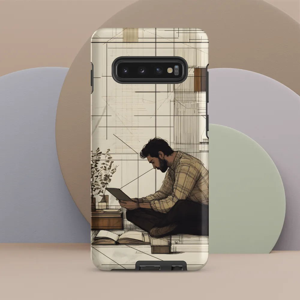 Quiet Reflections in Line | Phone Case |  S10 Plus | Tough Case | Matte