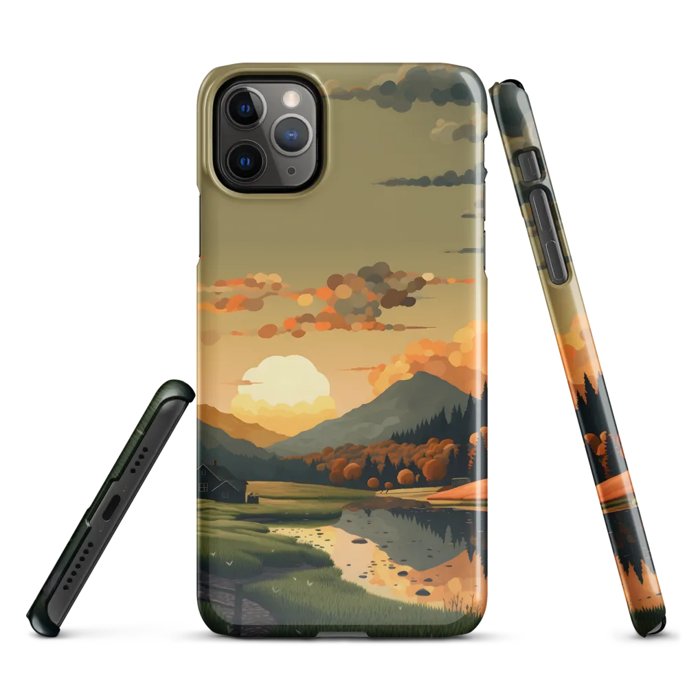 Whispers of Autumn: A Tranquil Evening | Phone Case |  11 Pro Max | Snap Case | Glossy