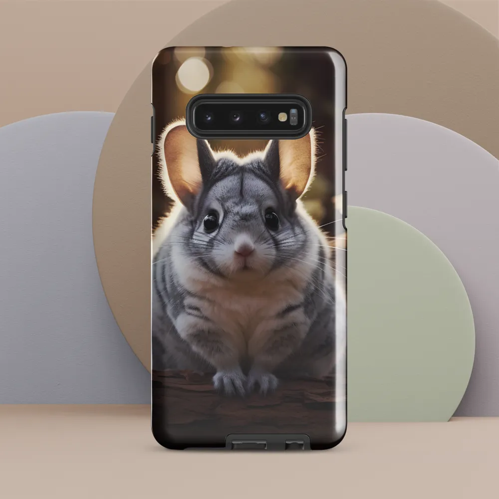 Curious Chinchilla in the Forest | Phone Case |  S10 Plus | Tough Case | Glossy