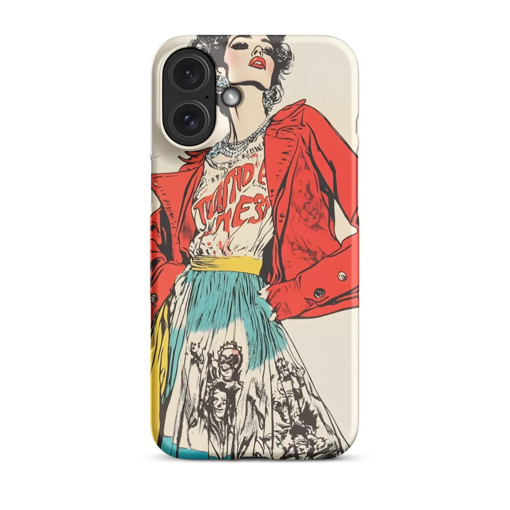 Vibrant Elegance: A Pop Art Fashion Statement | Phone Case |  16 Plus | Snap Case | Matte