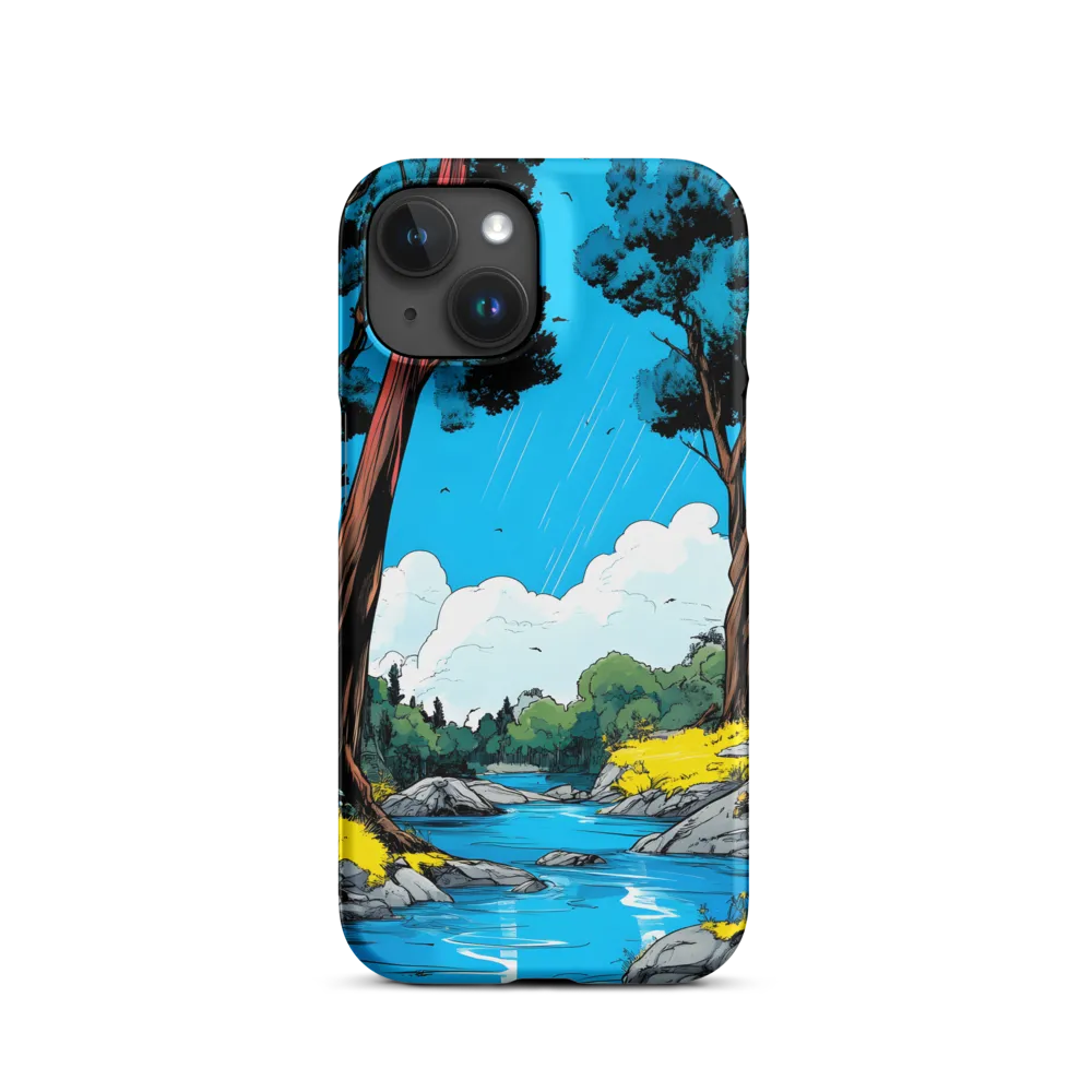 Tranquil River in a Comic Landscape