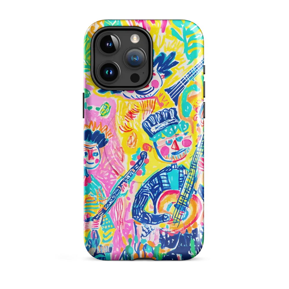 Joyful Duet: A Celebration of Music | Phone Case |  15 Pro Max | MagSafe® Tough Case | Glossy