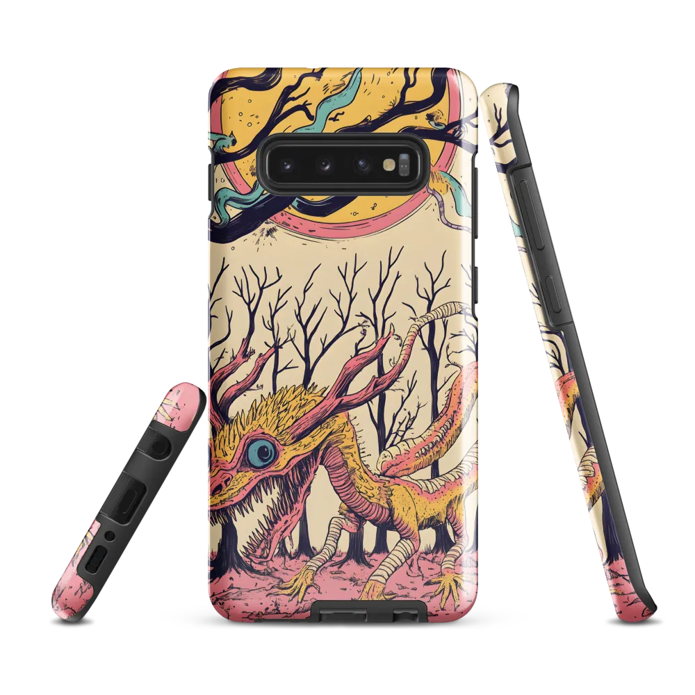 The Enigmatic Dragon of the Desolate Forest | Phone Case |  S10 Plus | Tough Case | Glossy