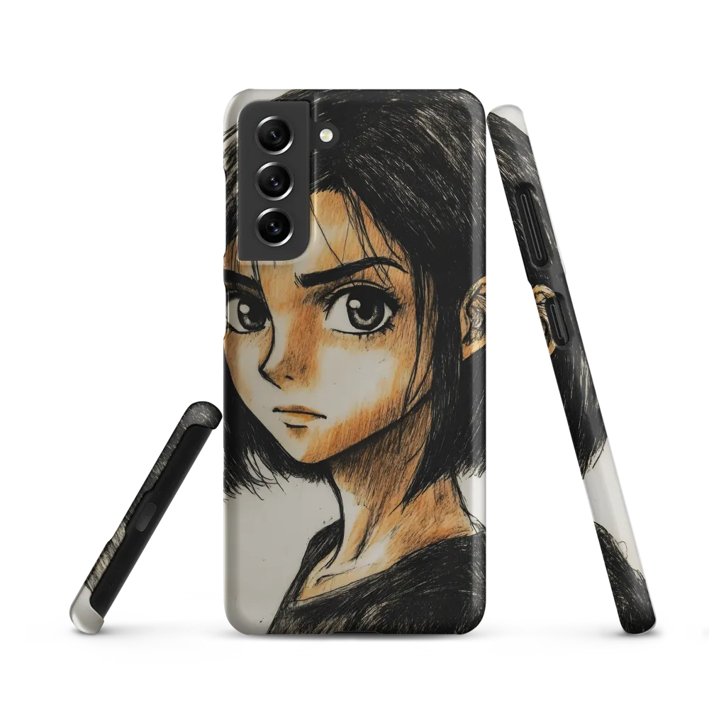 Portrait of Intensity | Phone Case |  S21 | Snap Case | Matte