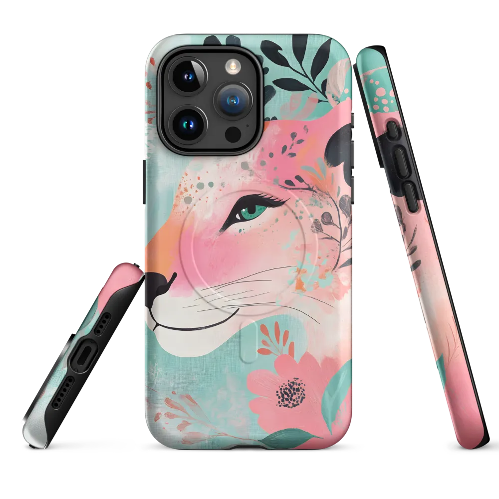 Whimsical Majesty: A Floral Lion