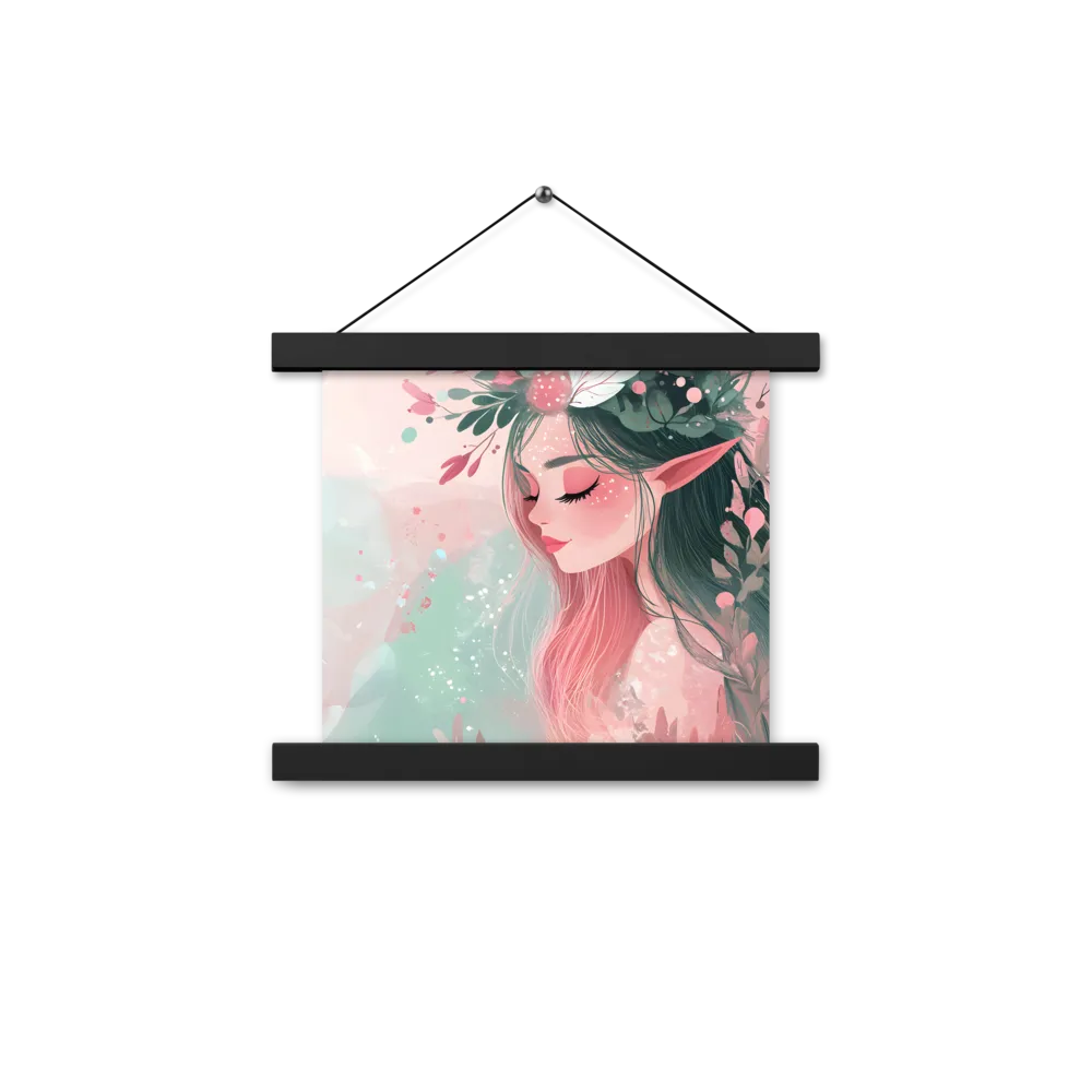 Whispers of Nature | Poster With Black Wood Hanger | 10″×10″