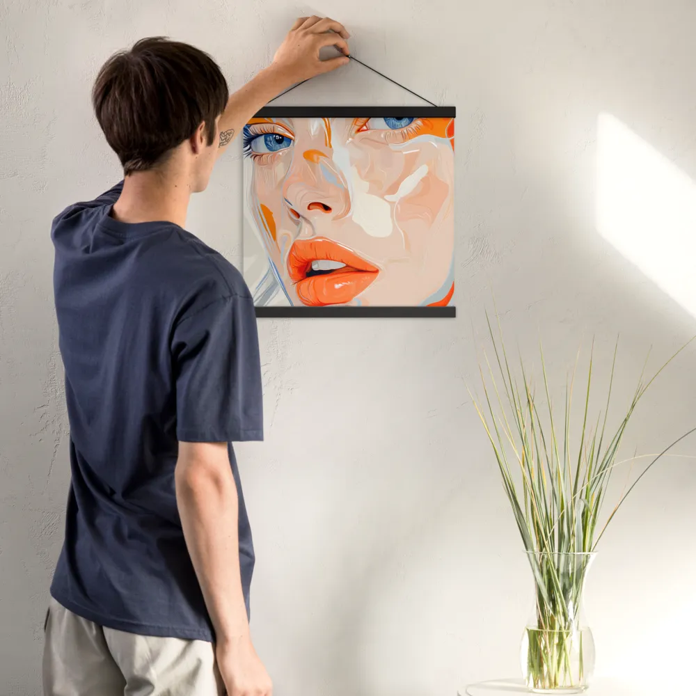 Ethereal Expressions | Poster With Black Wood Hanger | 16″×16″