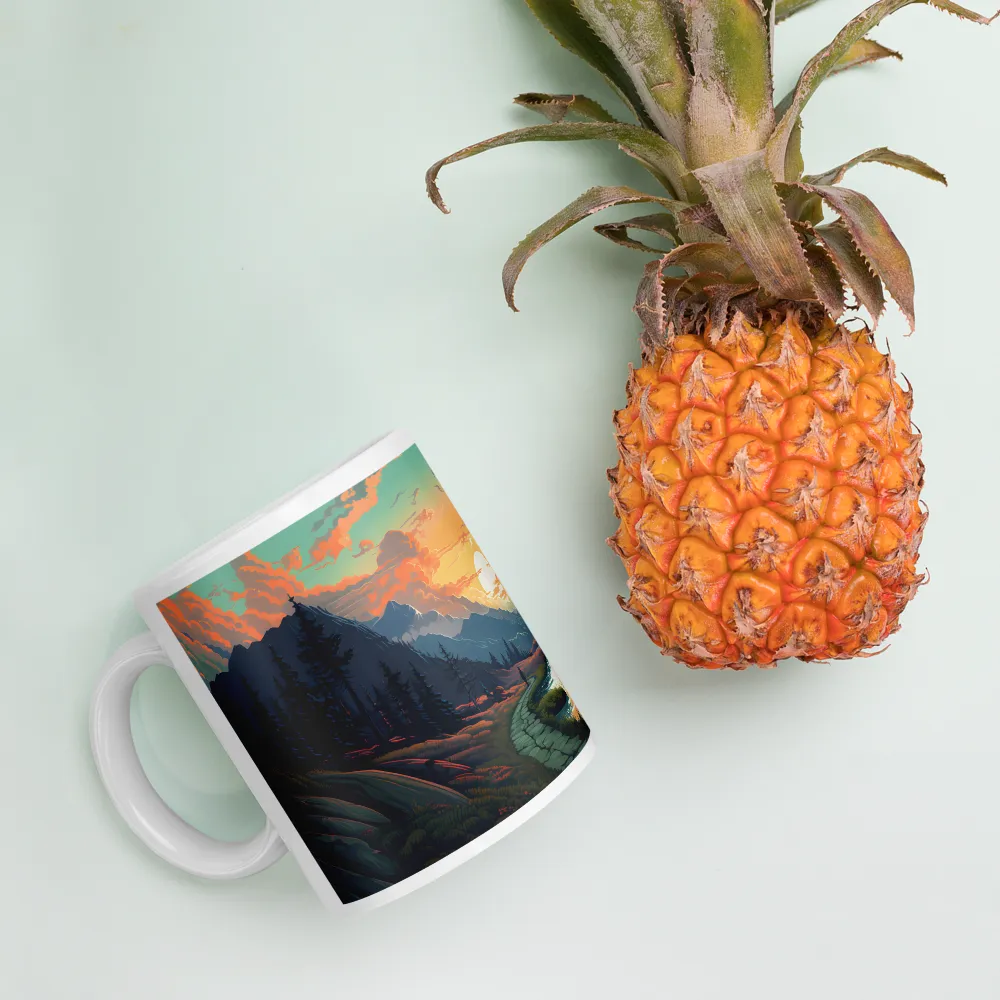 Tranquil Sunset Over the Majestic Mountains | Mugs | Multiple Sizes & Colors