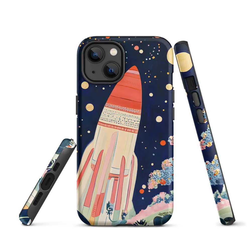 Cosmic Dreams: The Rocket's Journey | Phone Case |  13 | Tough Case | Matte