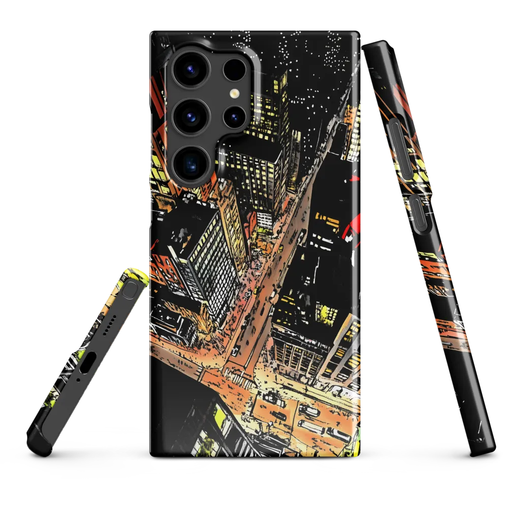 Urban Nightscape: A Bird's-eye View