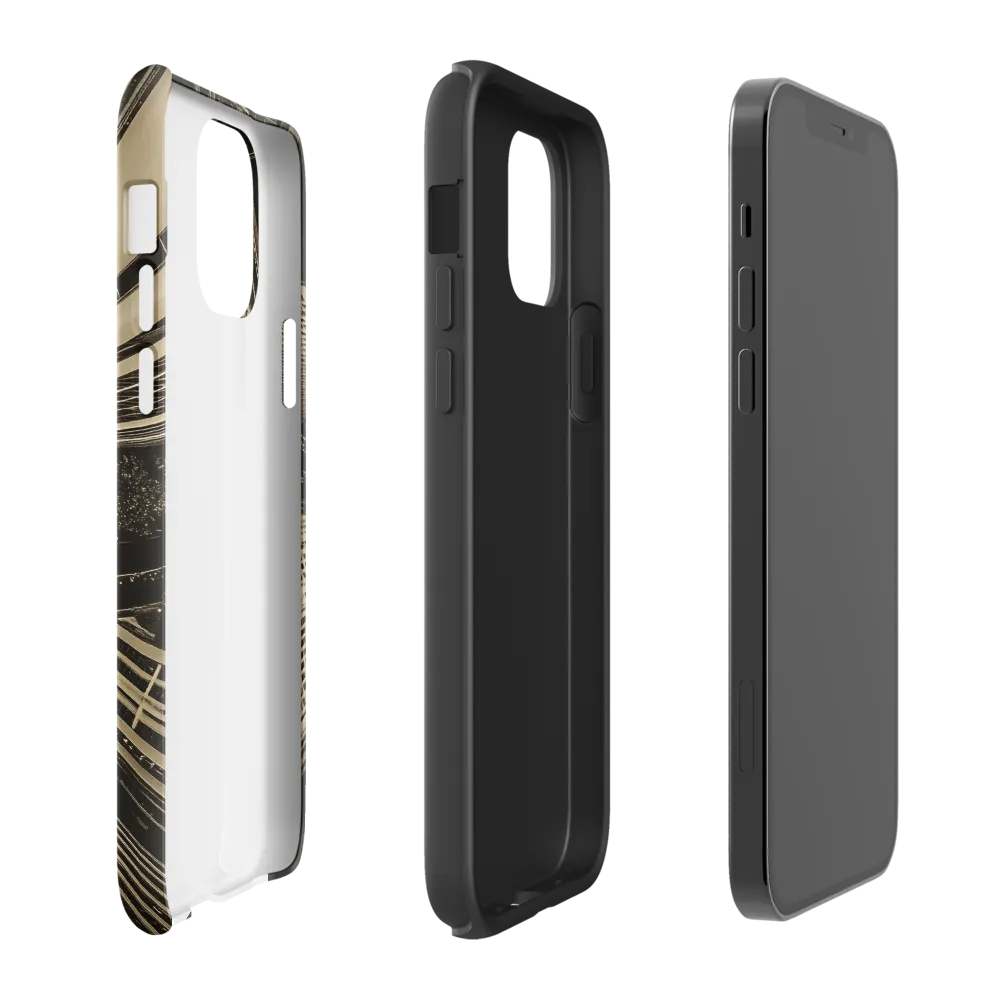 Urban Symphony: Aerial Perspective of City Life | Phone Case |  12 Pro | Tough Case | Matte