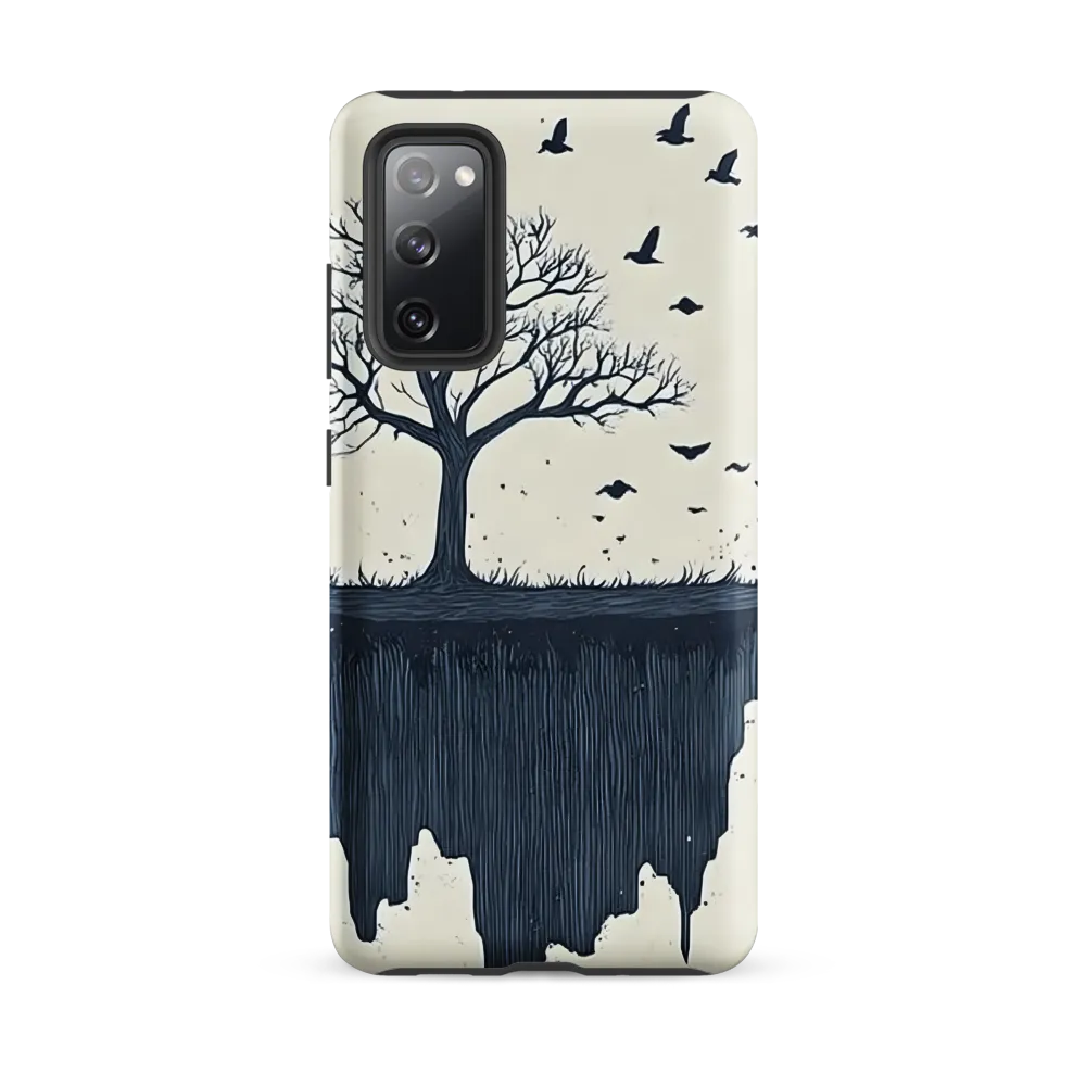 Floating Island with Leafless Tree