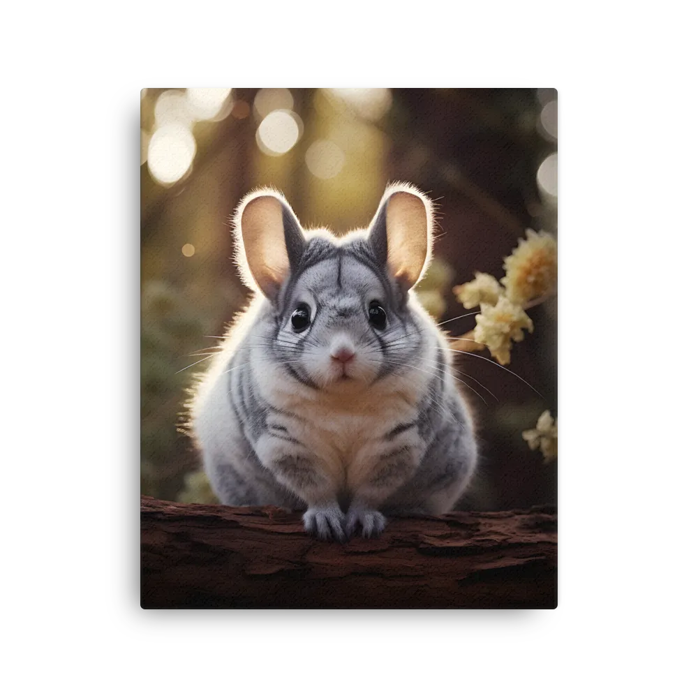 Curious Chinchilla in the Forest