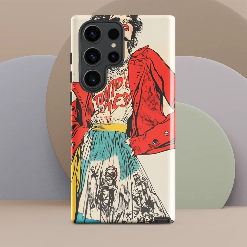 Vibrant Elegance: A Pop Art Fashion Statement
