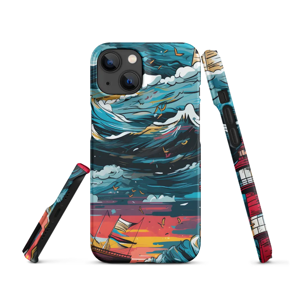 Turbulent Seas: A Lighthouse Adventure | Phone Case |  14 | Snap Case | Matte
