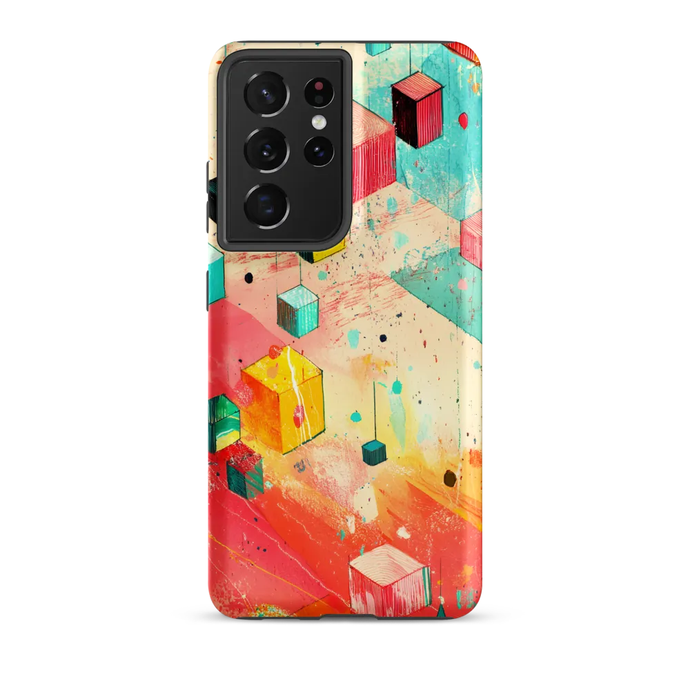Suspended Cubes in Colorful Abstraction
