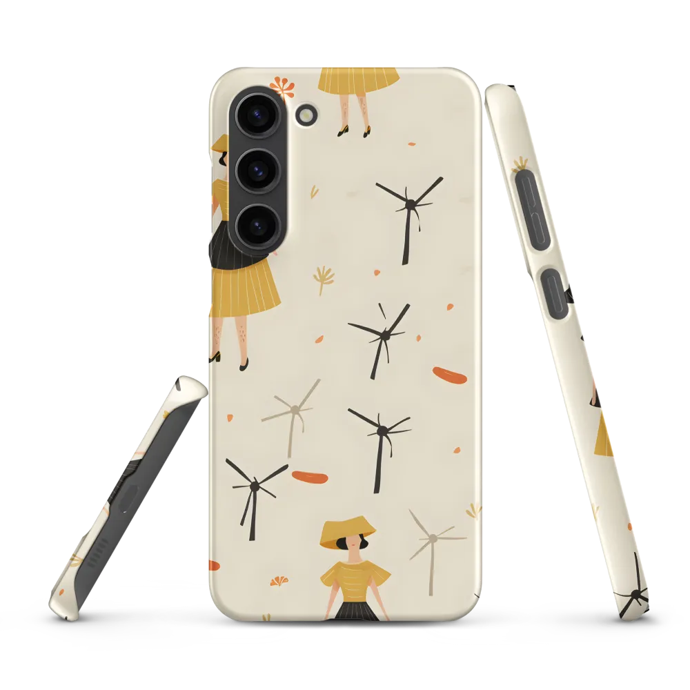 Whimsical Patterns of Nature and Femininity | Phone Case |  S23 Plus | Snap Case | Matte