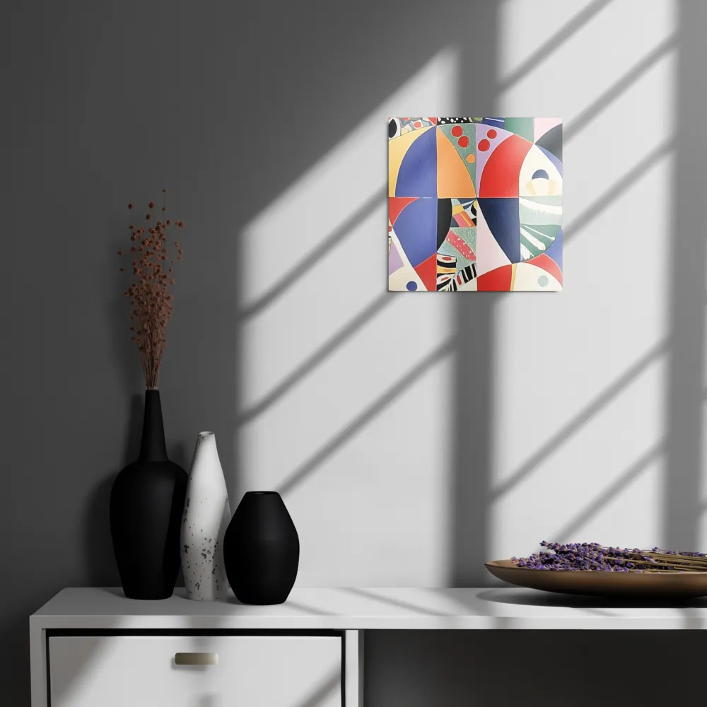 Dynamic Mosaic Symmetry | Metal Print | 12″×12″