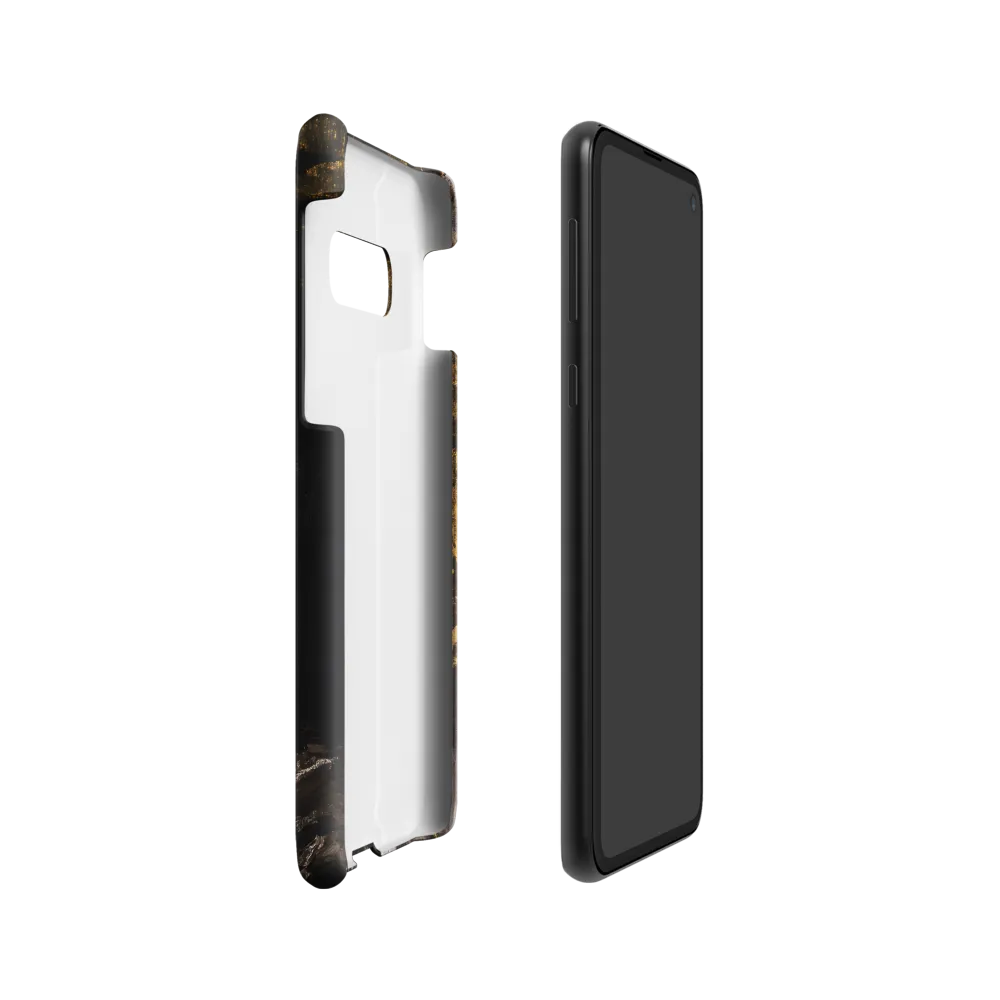 Golden Elegance: A Modern Profile Portrait