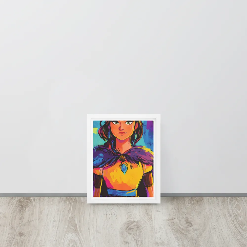 Guardian of Colors | Canvas with White Frame | 8″×10″