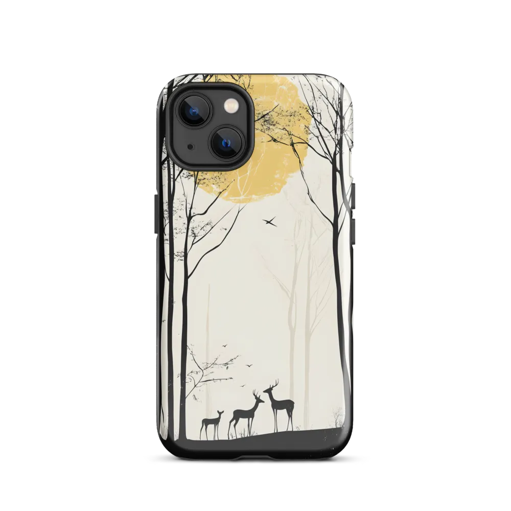 Silhouetted Serenity | Phone Case |  13 | Tough Case | Glossy