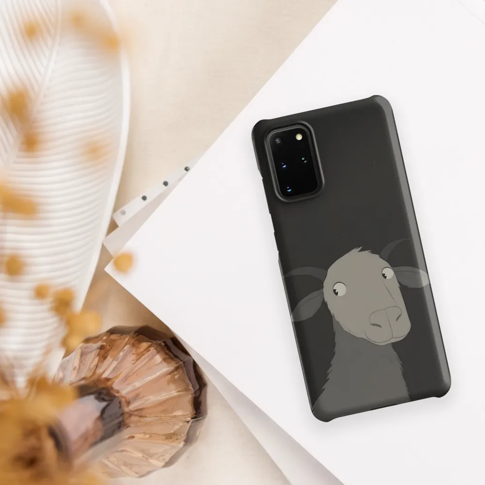 Whimsical Goat in Darkness