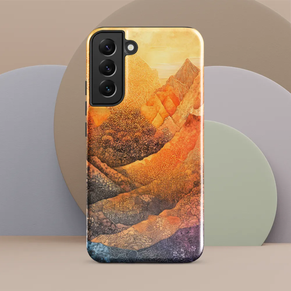 Serene Peaks of Color