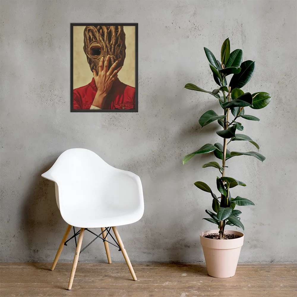 The Mask of Roots | Poster with Black Frame | 18″×24″