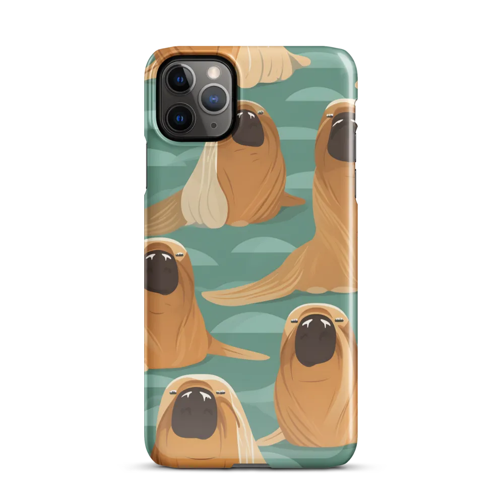 Whimsical Walrus Wonderland | Phone Case |  11 Pro Max | Snap Case | Glossy