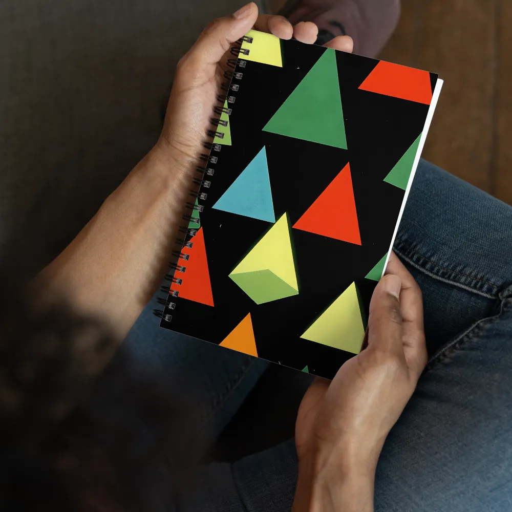 Geometric Harmony in Color | Spiral Notebook