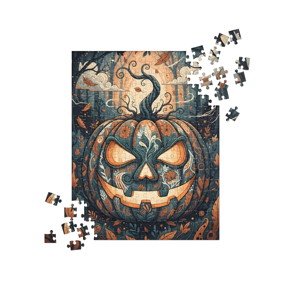 Ornate Jack-o'-Lantern 
 Jigsaw Puzzle