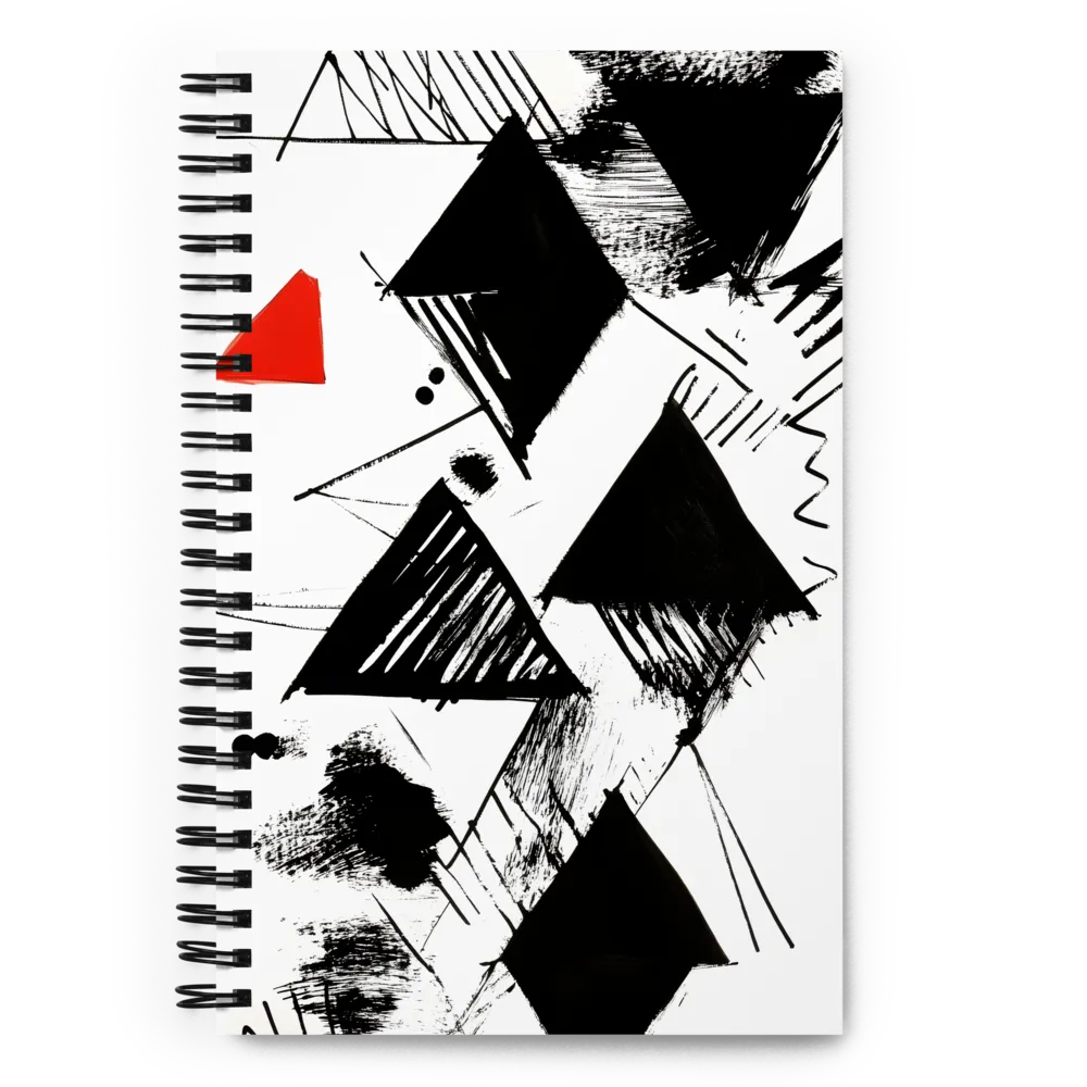 Dynamic Geometric Harmony | Spiral Notebook