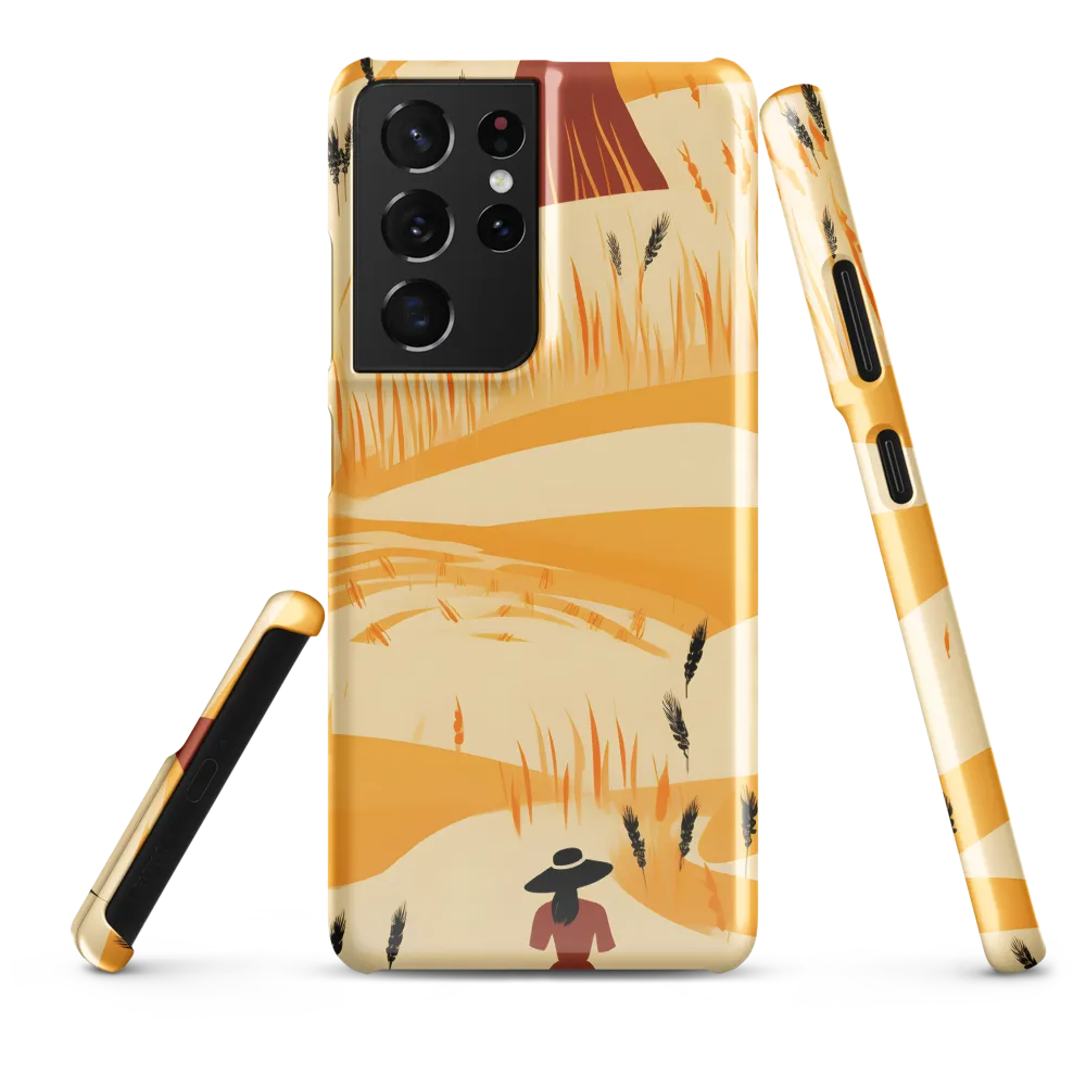 Embracing the Fields: A Floral Journey | Phone Case |  S21 Ultra | Snap Case | Glossy